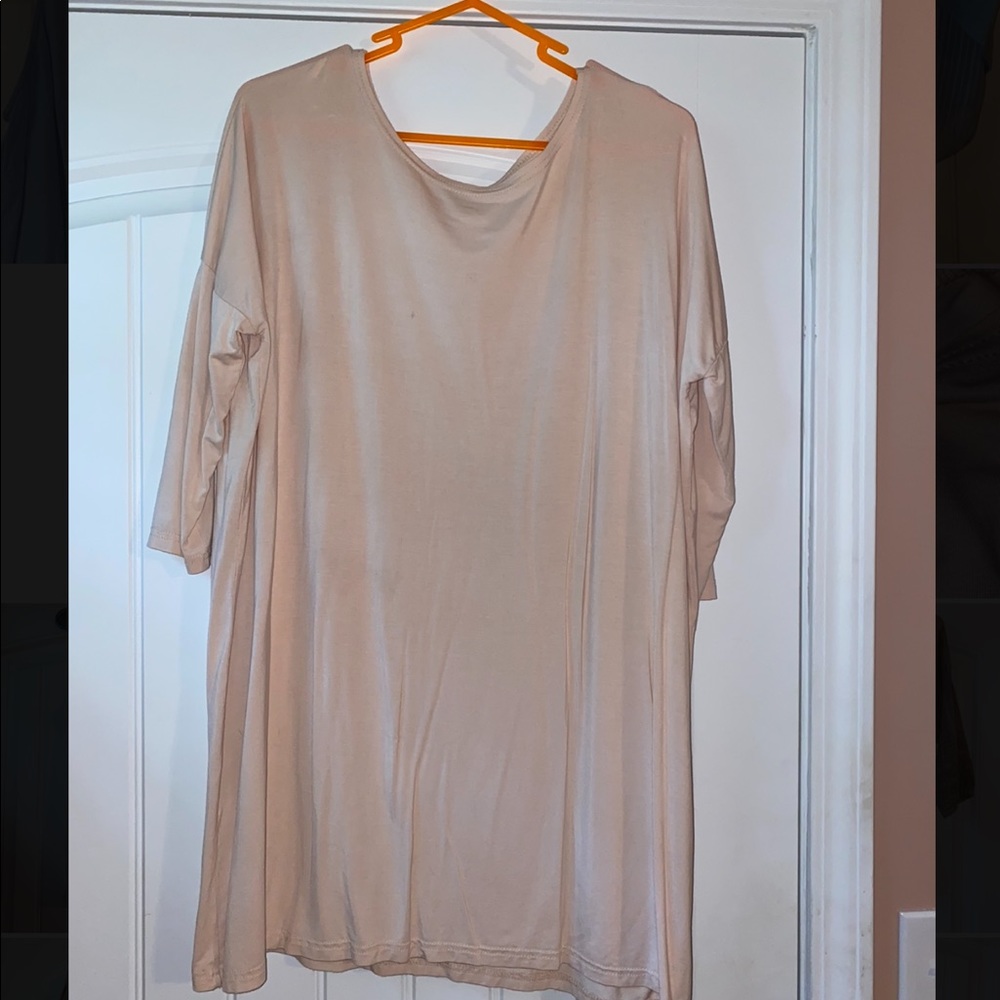 Pale pink/beige PIKO tunic dress size small